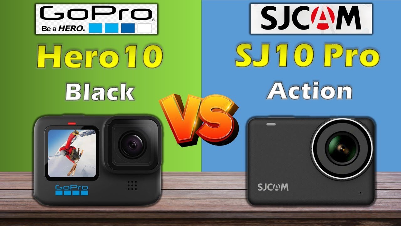GoPro Hero 10 Black VS Sjcam SJ10 Pro Action Action Camera Comparison