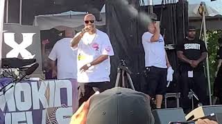Celebrity DMX performing We Right Here at the One Musicfest 2019 Wealth