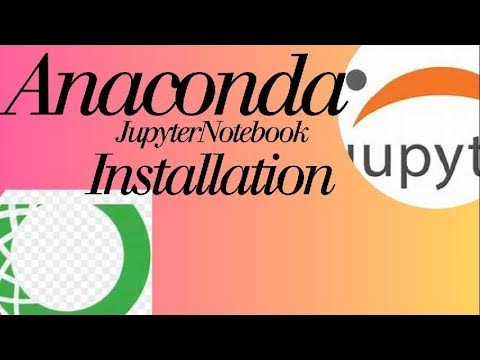 anaconda jupyter notebook installation for beginners - YouTube