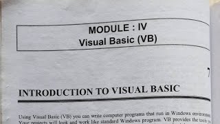 visual basic tyb.com sem6 mumbai University