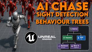 UE5 AI Sight Detection & Chasing With Behaviour Trees!