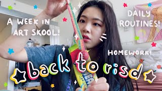 ⭐️New Semester New Me⭐️- A 1 Week Vlog | RISD Vlog | Tiffany Weng