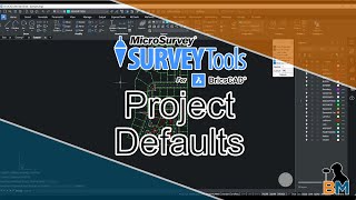 Survey Tools for BricsCAD: Project Defaults | Bench Mark