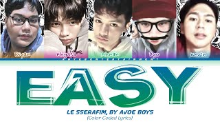 LE SSERAFIM - 'EASY' (Cover by AVOE) [Color Coded Lyrics]