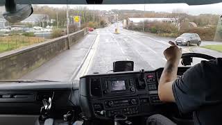 LGV/HGV Scania R450 Cockpit View Workington to Silloth in Cumbria