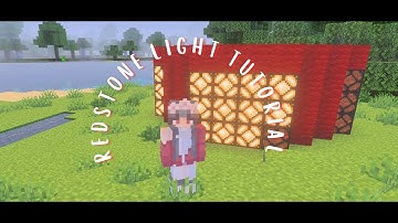 Redstone Light Tutorial -- Minecraft Bedrock