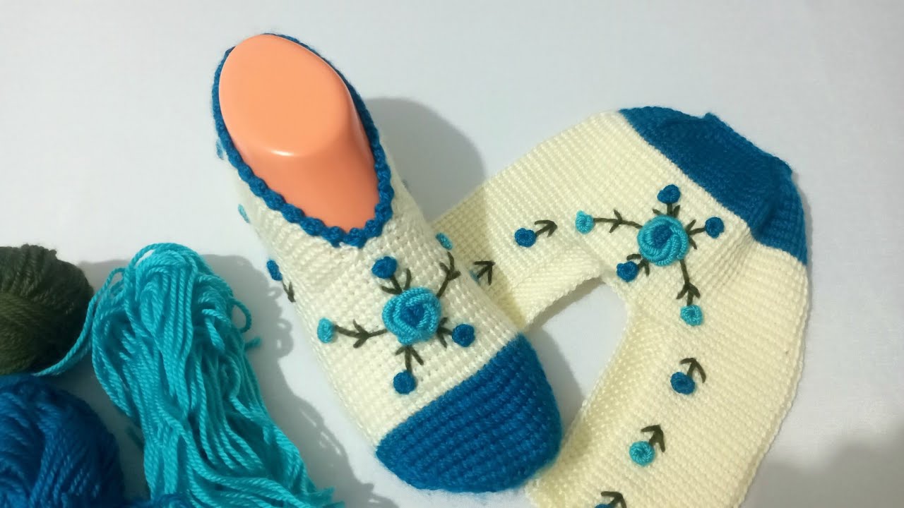 Tunus İşi İşlemeli Patiğim/İşleme ve Taban Yapılışı