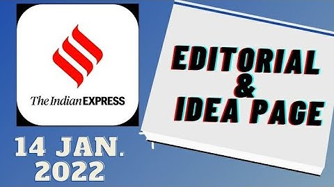 14th January 2022 | Gargi Classes Indian Express Editorial Analysis/Discussion