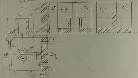 Missing view - Engineering drawing - Technical drawing