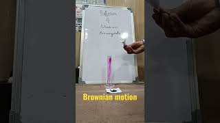 Diffusion of potassium permanganate