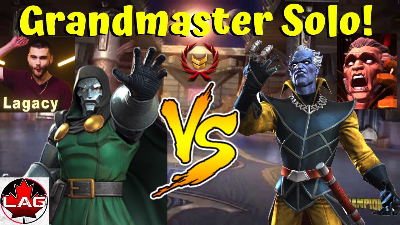Doctor Doom VS Grandmaster Full Solo One Shot Marvel Contest Of Champions YouTube