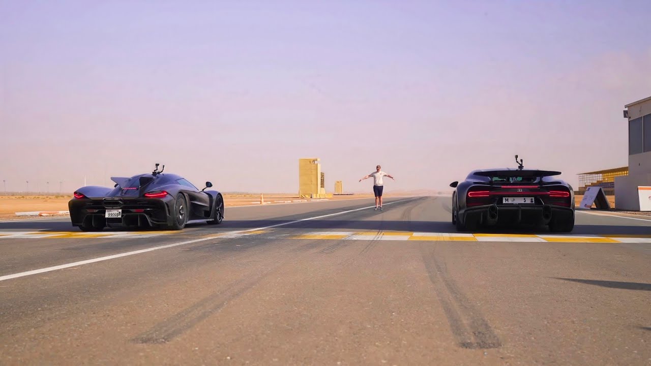 Koenigsegg Jesko Absolut vs. Bugatti Chiron Super Sport Drag Race Explained