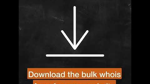 How you can request  for bulk WHO-is data in easy steps