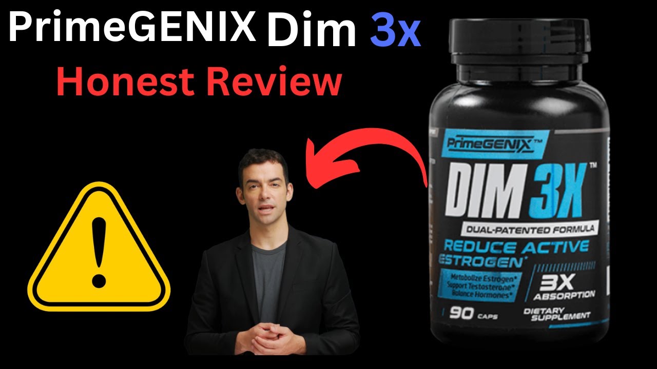 PrimeGENIX DIM3X – DIM Supplement For Estrogen Balance, 90 Capsules