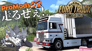 【2000km長距離運送】広大なProModsを走る🚚 2024年2月17日【Euro Truck Simulator 2】ラバルル芸夢
