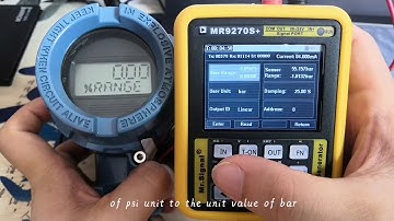 MR9270S+HART  Operation demonstration