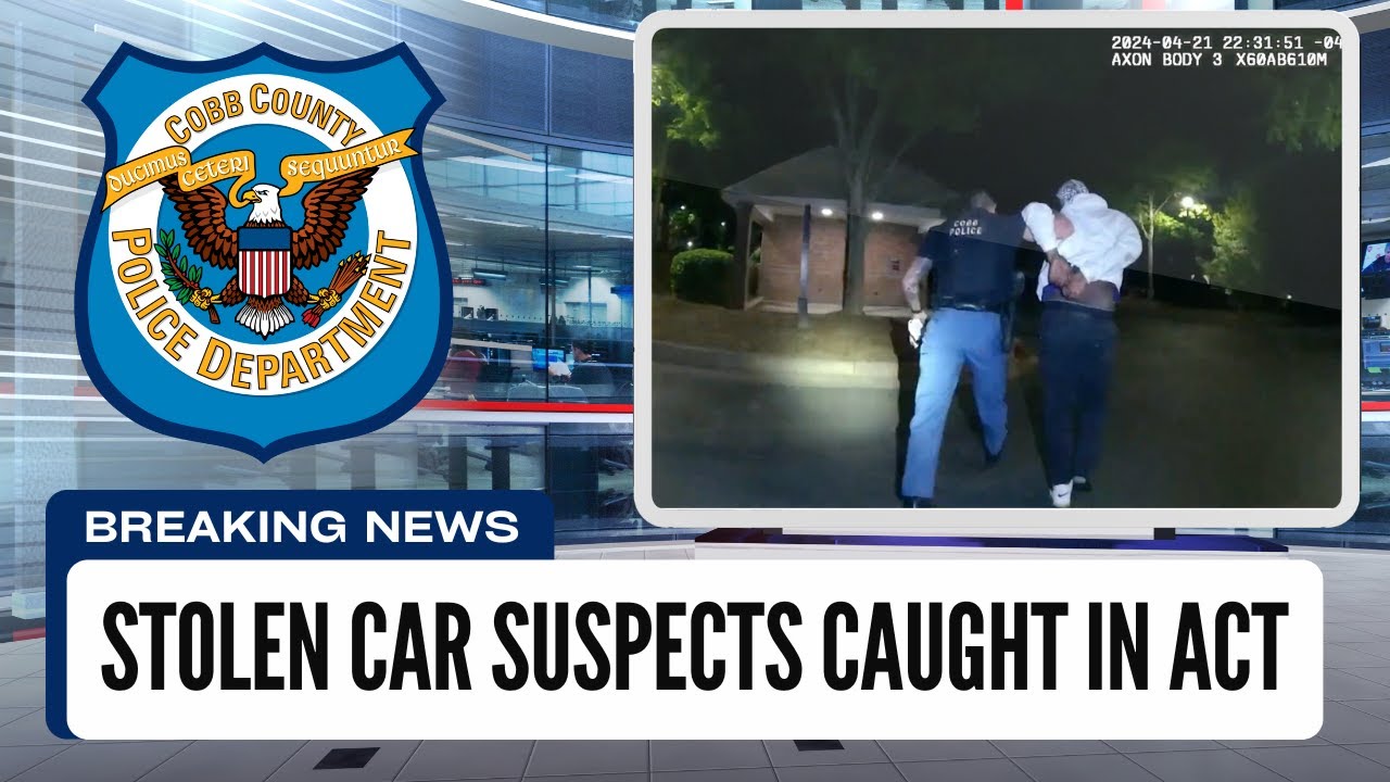Stolen Car Suspects Caught in the Act - YouTube