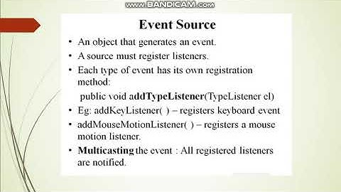 EVENT HANDLING IN JAVA-KTU-Object Oriented Design and Programming