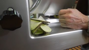 Chef Joe Making Eggplant Parm with Univex 6612M Meat Slicer!