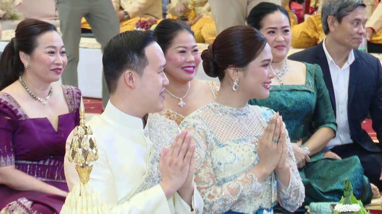 Cambodia Traditional Wedding Ceremony in Phnom Penh City - Khmer Wedding Food & Drinks Party #01