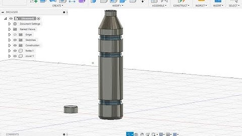 MY FIRST PRODUCT I CREATE IN FUSION 360  - BOTTLE