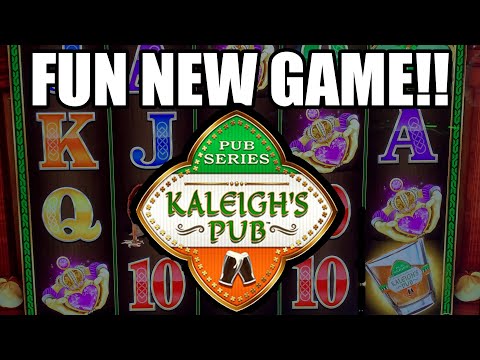 Awesome BONUSES on NEW Kaleigh's Pub Slot Machine!