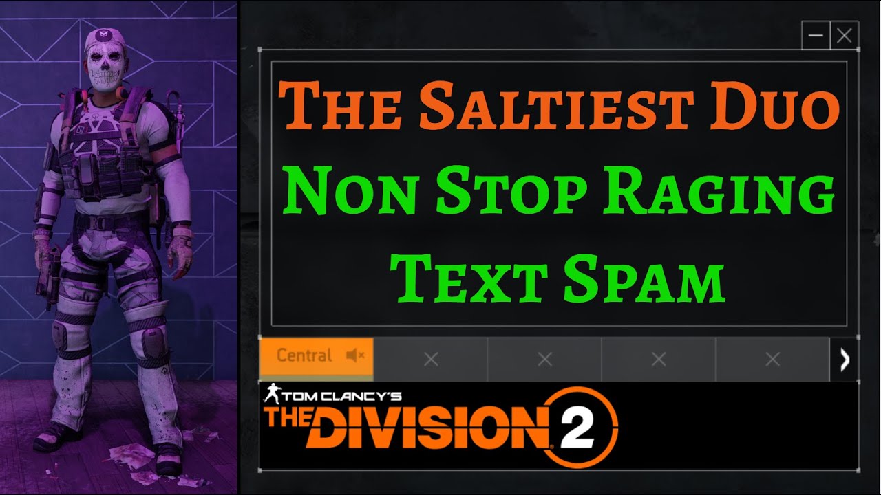 The Saltiest Duo & Text Chat Rage - The Division 2 Solo DZ PvP - Early ...