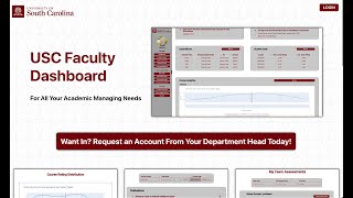 USC Faculty Dashboard App Demo