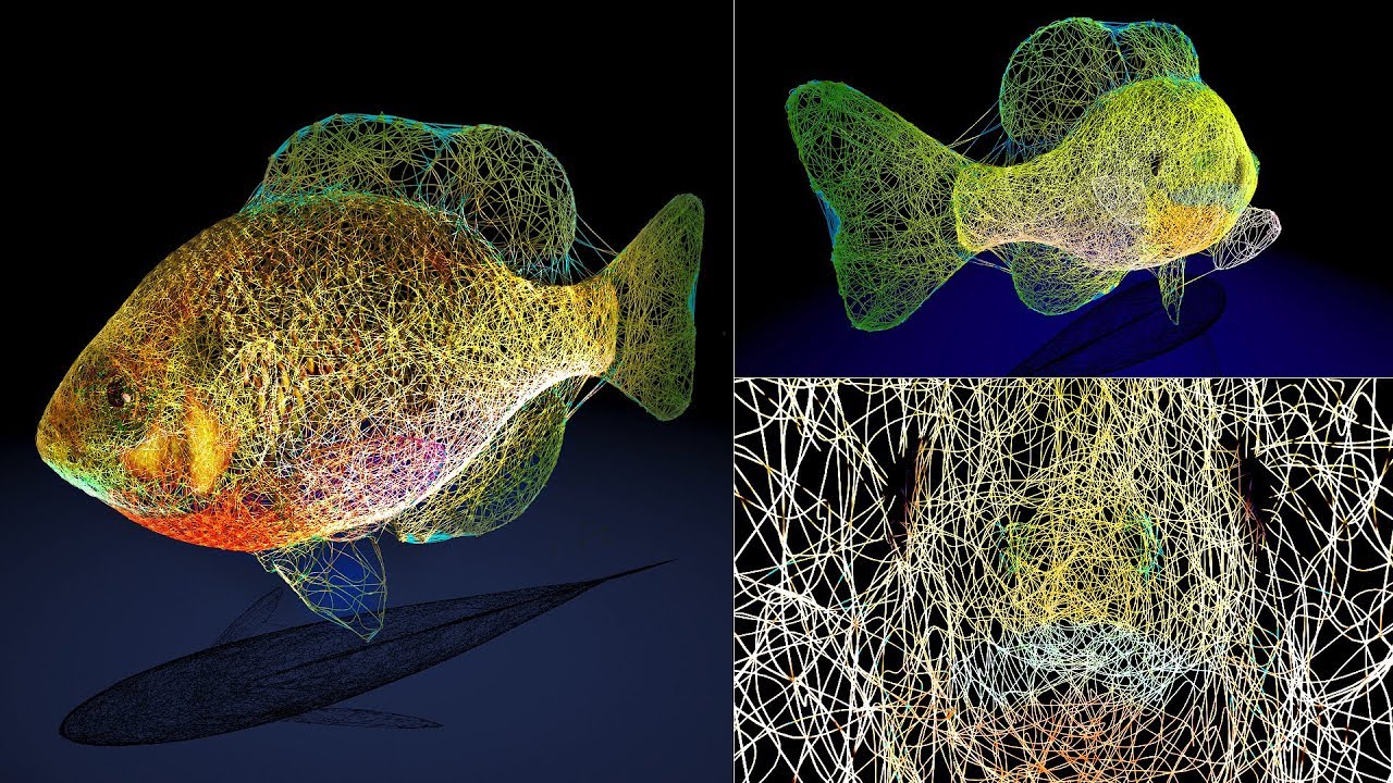 Gold fish made of rope / Золотая рыбка из веревки / Goldfish hecho de