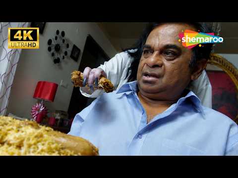 Brahmanandam ne bhoot ko khilayi Biryani 😂 | Asli Jhoot Horror Comedy Scene | Hindi Dubbed Movie