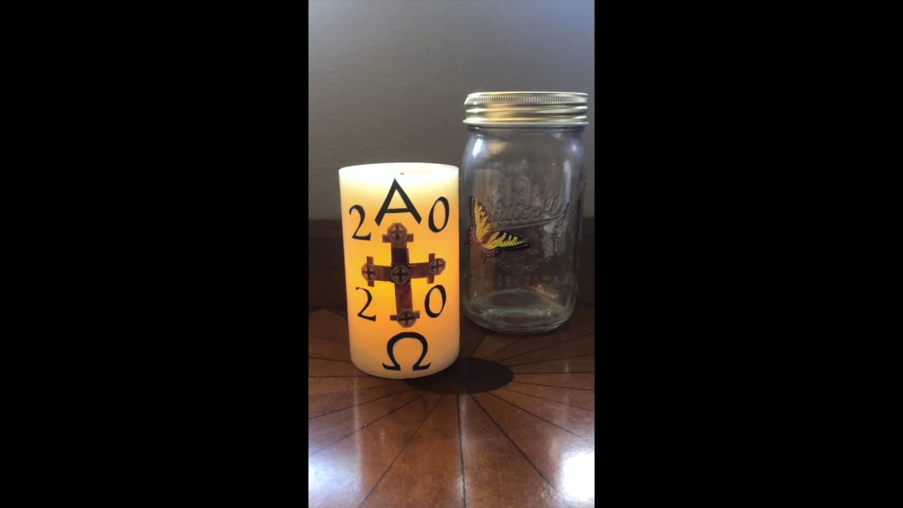 DIY Paschal Candle - YouTube
