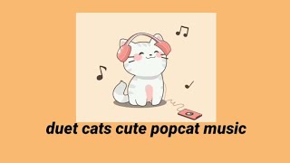 #reviewgame game kucing duel nyanyi ~duet cats cute popcat music~ screenshot 1