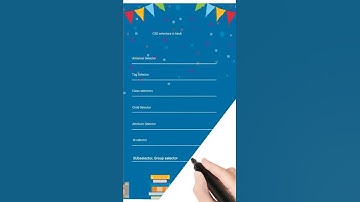 CSS selectors in hindi