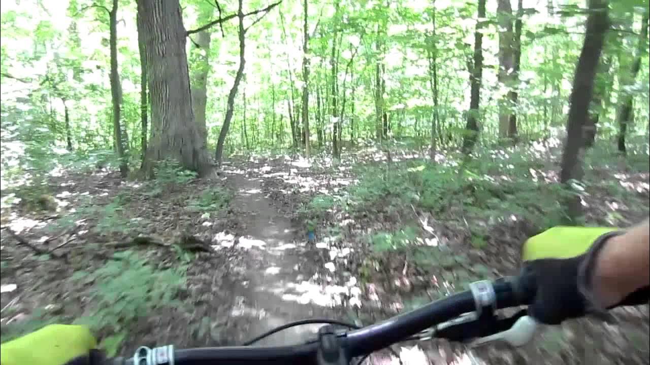 Beulah Park Mountain Bike Trails Zion, Illinois July 2013 YouTube