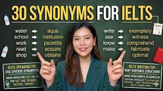 30 Powerful IELTS Synonyms you NEED to Know to Pass the IELTS Test| Must Watch