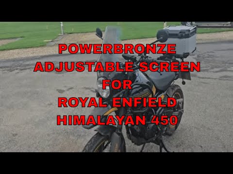 Upgrade Your Ride With The Powerbronze Adjustable Screen For Royal Enfield Himalayan 450!