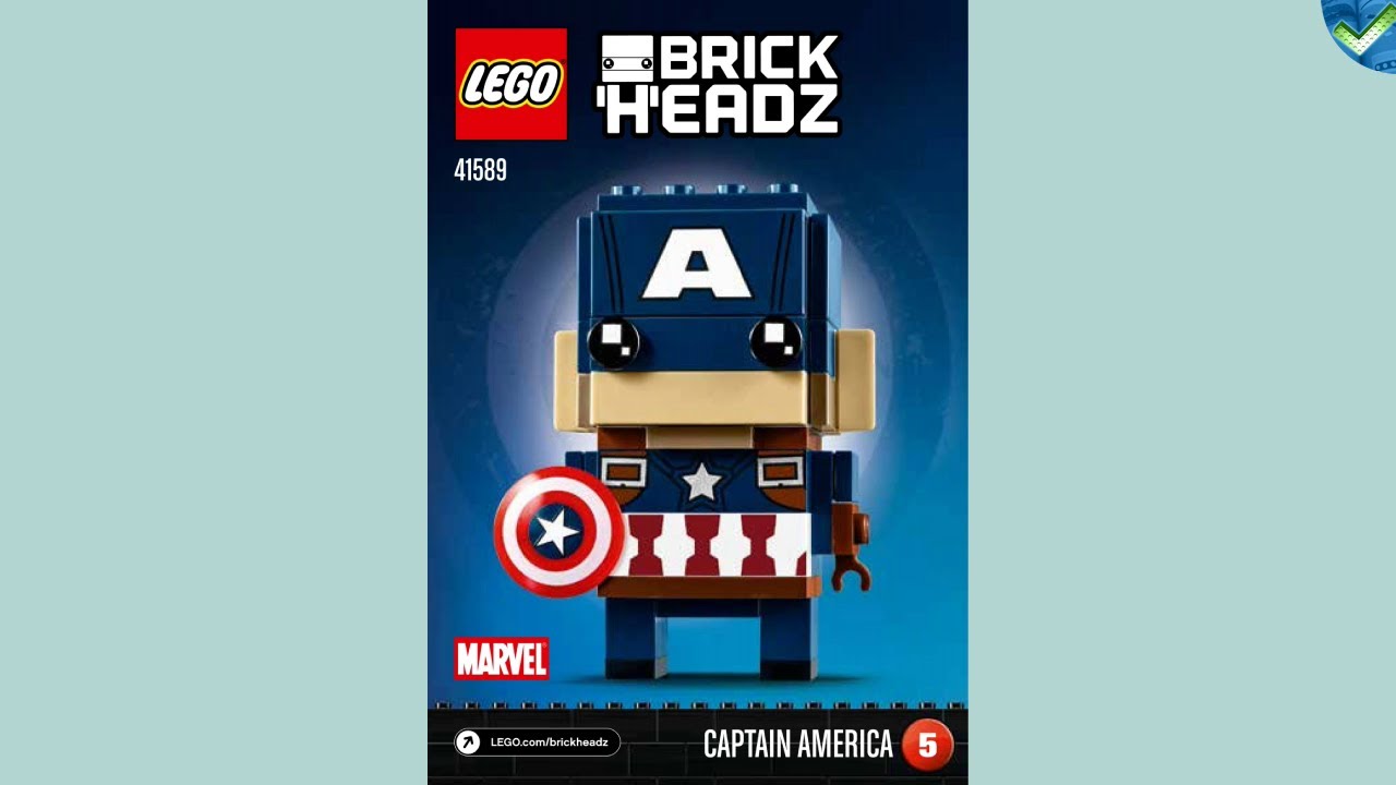 captain america brickheadz