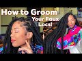 How to Groom Your Faux Locs! | Tackle Frizz & Repair/Retwist Locs!