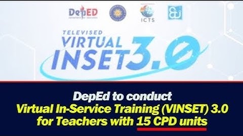 Step-by-step Process on How to Enrol or Register on Virtual In-Service Training for Teachers 3.0