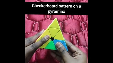 #Shorts Checkerboard pattern on a pyraminx
