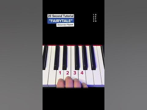 How to play „FAIRYTALE“ by Alexander Rybak - Easy Piano Tutorial # ...