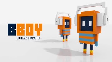 Voxel Art character BBOY - GooGames