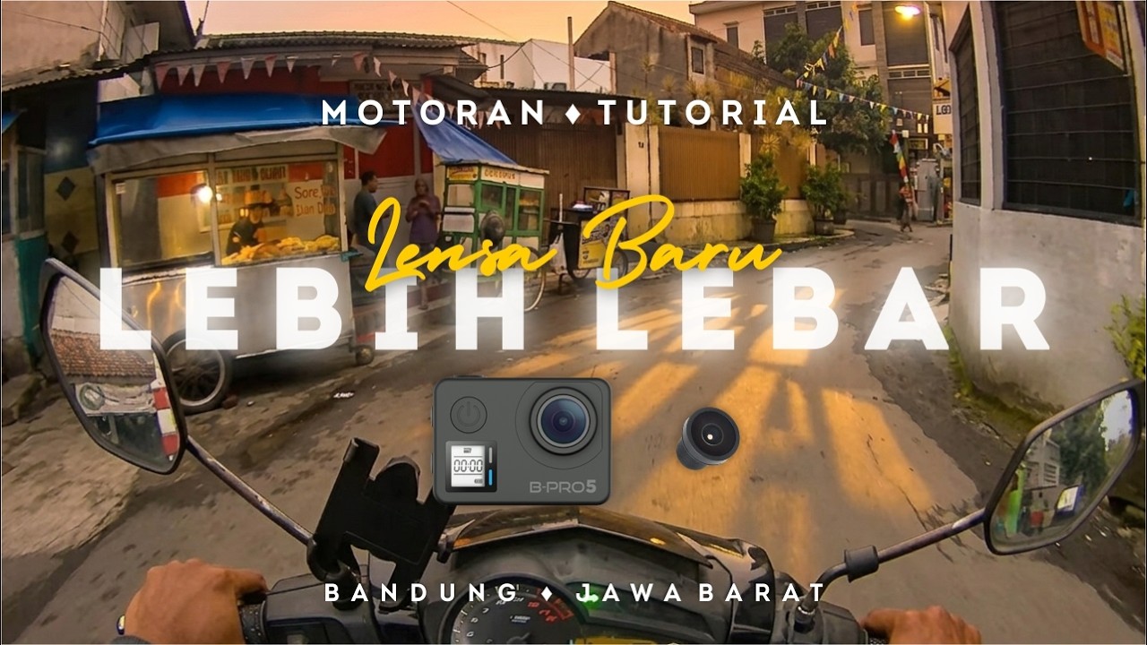 GANTI LENSA BRICA BPRO 5 DENGAN LENSA GO PRO 170 DERAJAT WIDE ANGLE #gantilensabpro5 #motovlog 