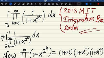2013 MIT Integration  bee exams (Qualifying round)