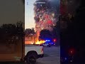 Fireworks stand goes up in flames