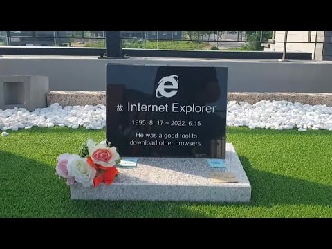 Internet Explorer gravestone goes viral in South Korea