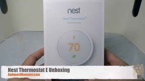 Nest Thermostat E Unboxing