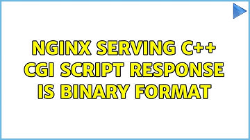 Nginx serving C++ cgi script: response is binary format