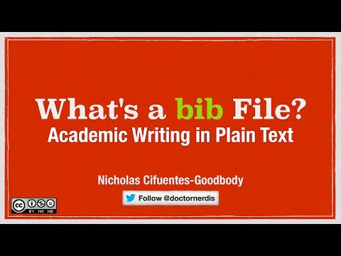 What&rsquo;s a bib file?