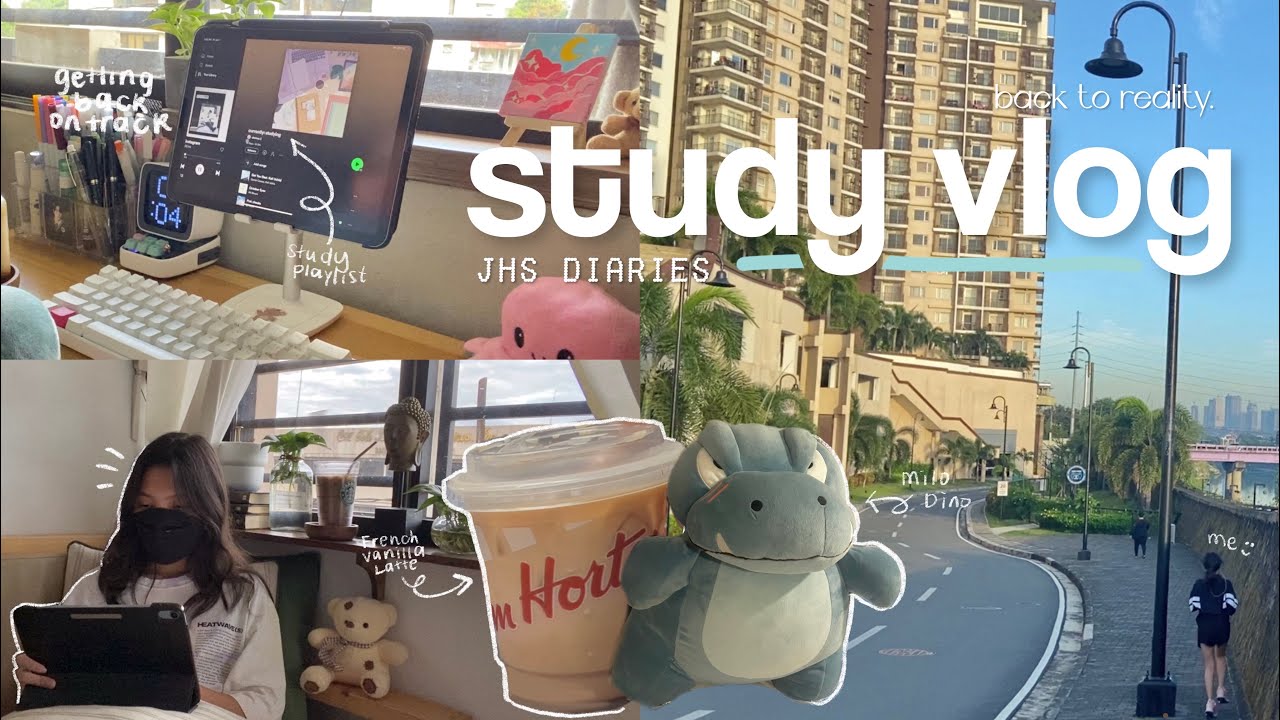 📚 study vlog — getting my life back together, learning to ride a bike, back to stu[dying]  :(